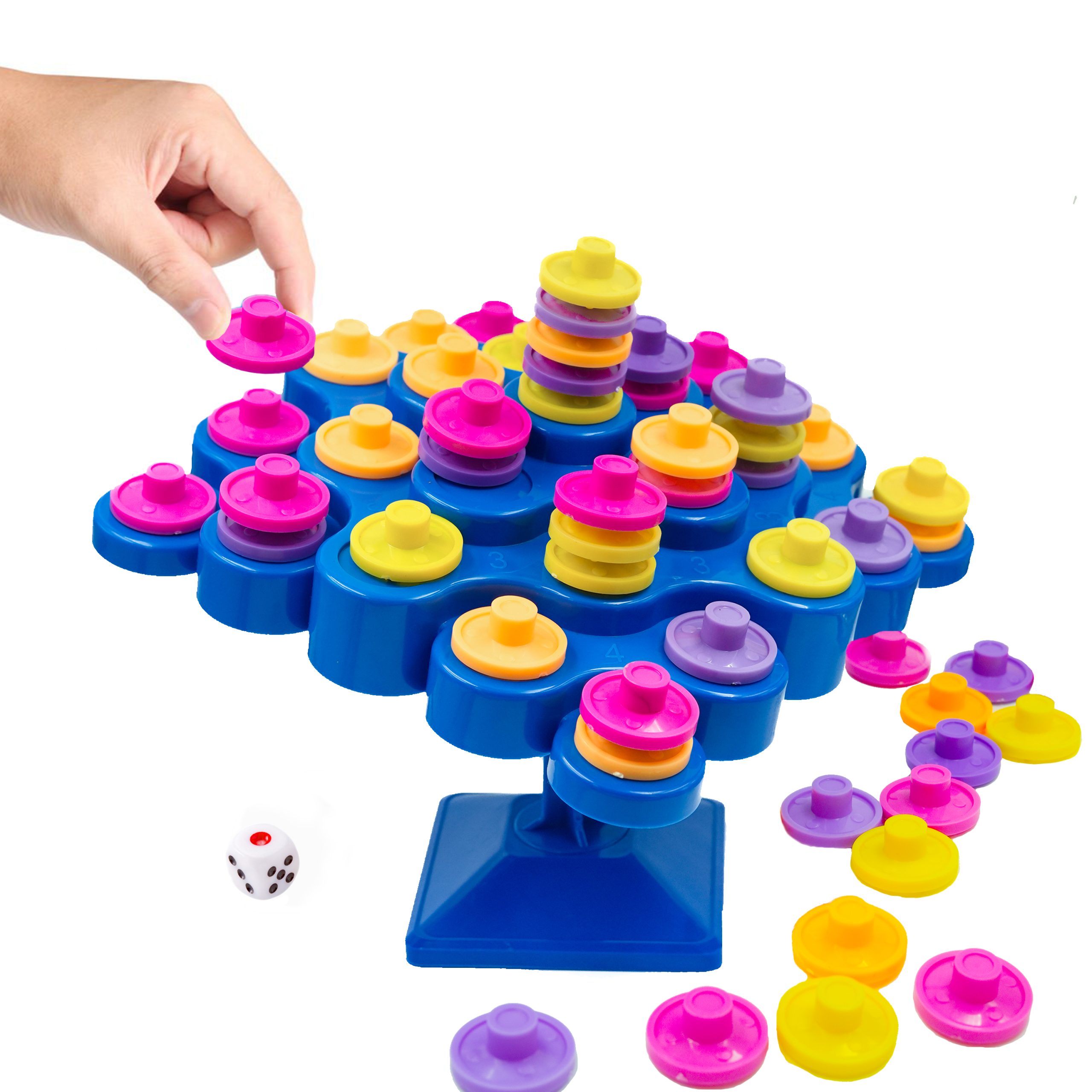 Twintaz Topple Master – 5-in-1 Skill Game with 60 Coins | Strategy & Balancing Game for Kids | Family Board Game | Activity Toy & Gift Set | 2–4 Players | Age 6+ - Image 5