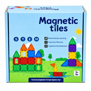 Magnetic Tiles Building Blocks Set – 26 Pieces | STEM & STEAM Educational Construction Toy for Kids | Creative Learning & Imagination Development | Multicolor Magnetic Blocks | Age 3+
