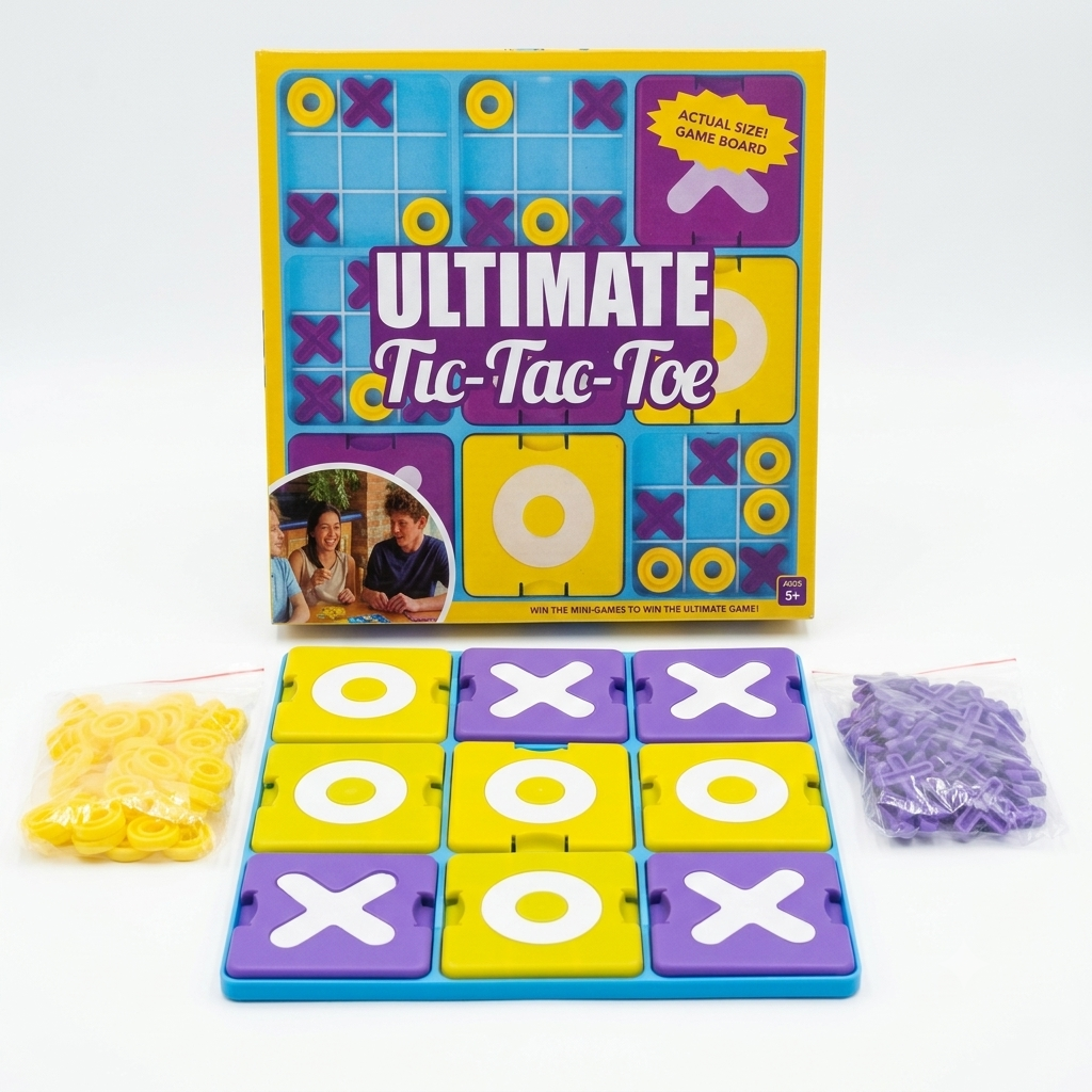 Ultimate Tic Tac Toe Board Game – Advanced Strategy Game with 81 Tokens & 10 Trays | Family Board Game for Kids 8+ & Adults | Brain Development, Travel & Party Game | 2–4 Players - Image 11
