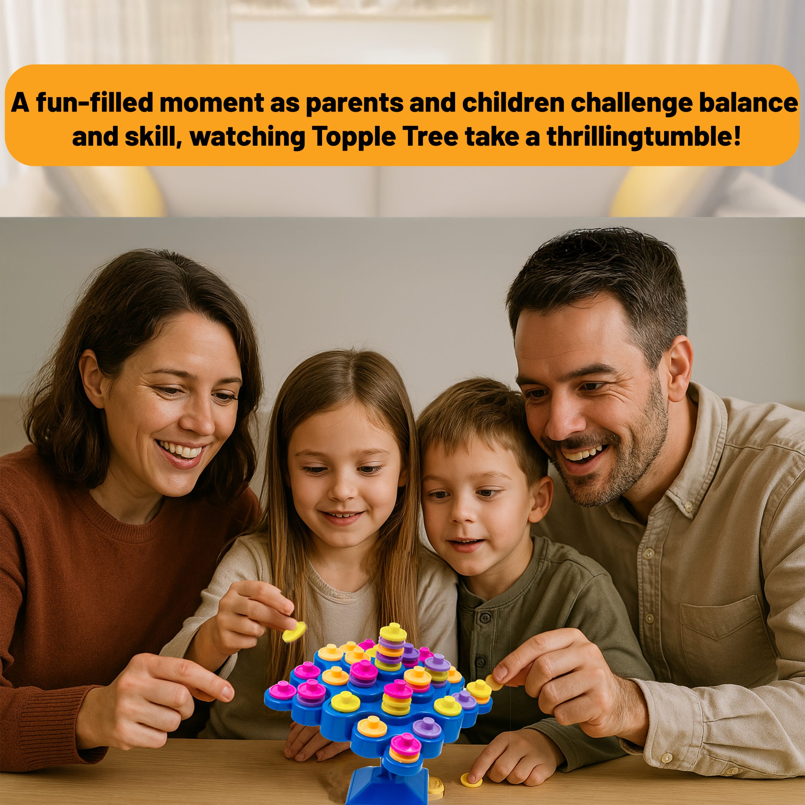 Twintaz Topple Master – 5-in-1 Skill Game with 60 Coins | Strategy & Balancing Game for Kids | Family Board Game | Activity Toy & Gift Set | 2–4 Players | Age 6+ - Image 8