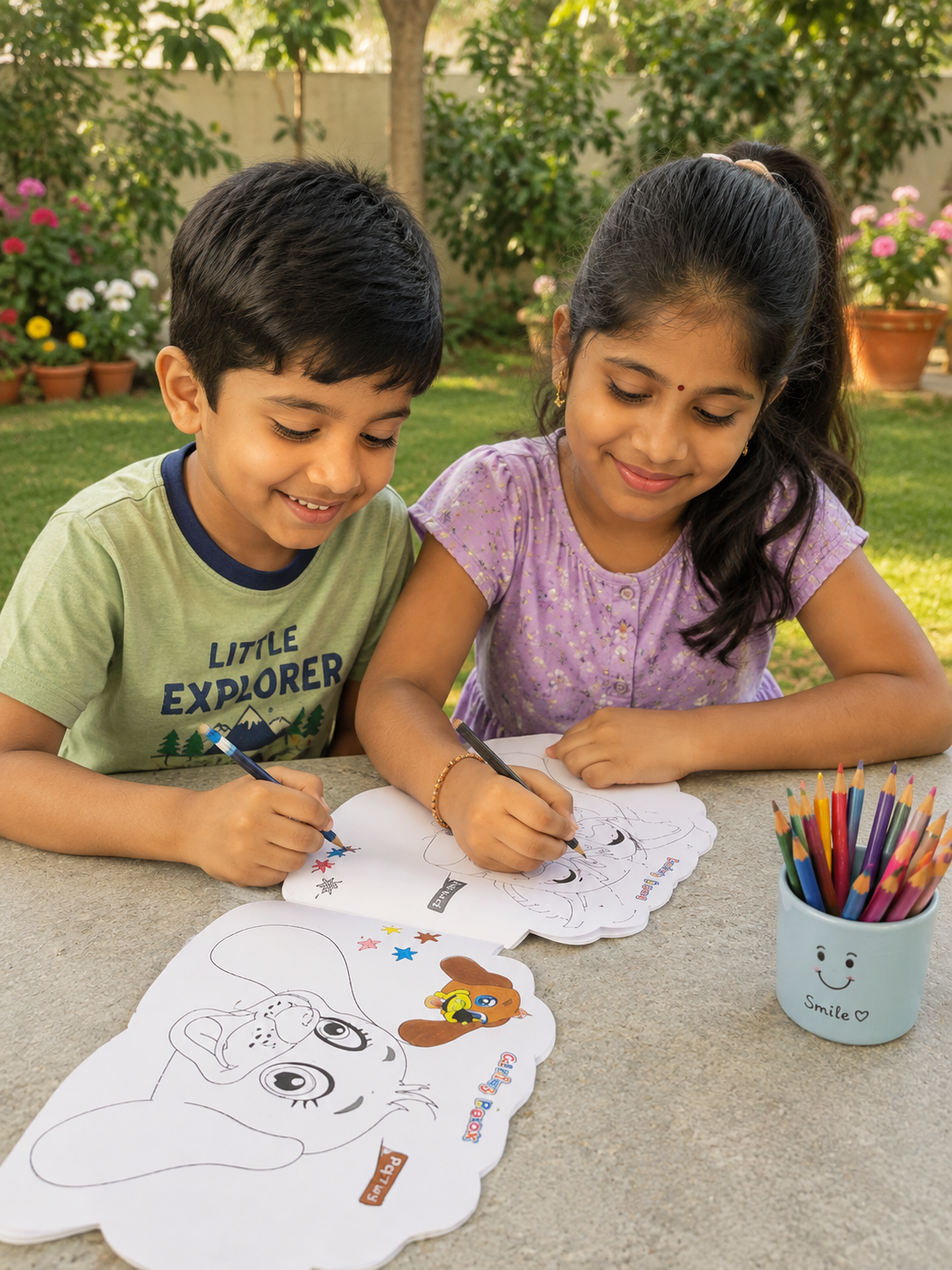 Kids Colouring Books | Assorted Set of 5 Colouring Books | Travel-Friendly Educational | Screen-Free Learning & Creative Fun | Age 3–8 Years