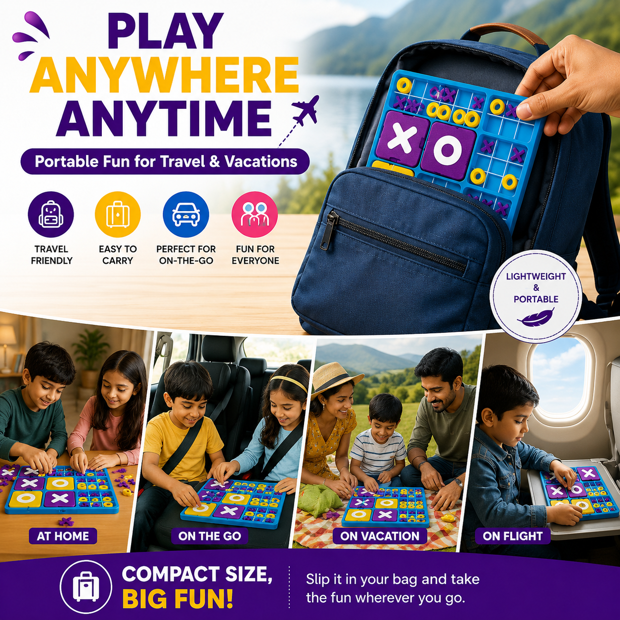 Ultimate Tic Tac Toe Board Game – Advanced Strategy Game with 81 Tokens & 10 Trays | Family Board Game for Kids 8+ & Adults | Brain Development, Travel & Party Game | 2–4 Players - Image 8