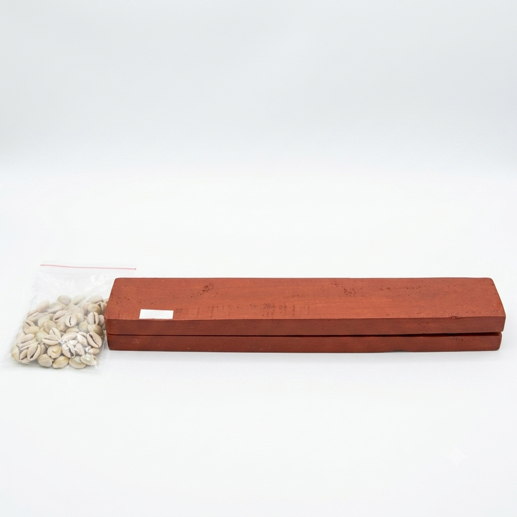 Twintaz Vamana Guntalu / Pallanghuzi / Mancala Wooden Board Game – 14 Pit Hardwood Board with 70 Natural Seashells & Storage Bag | Traditional Indian Strategy Game | Family Educational Board Game for Kids & Adults - Image 5