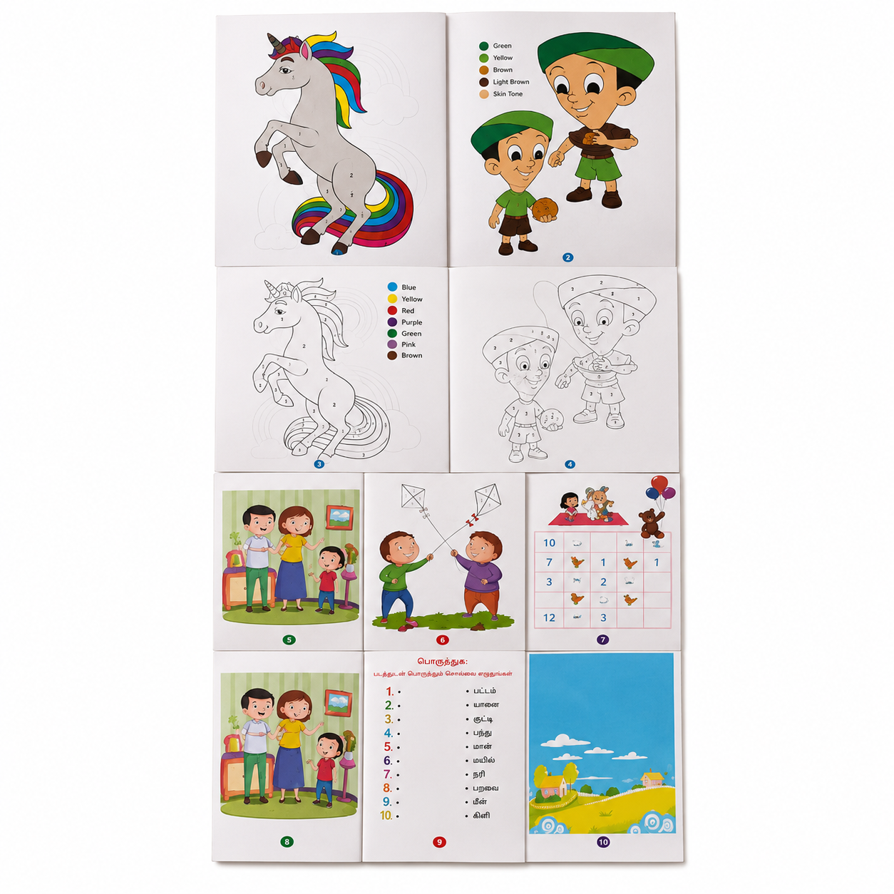 Kids Pocket Activity & Colouring Books | Random Assorted Set of 5 | 3 Activity Books + 2 Colouring Books | Maze, Number Counting & Find the Odd One Out | Travel-Friendly Educational Puzzle Books | Screen-Free Learning & Creative Fun - Image 2