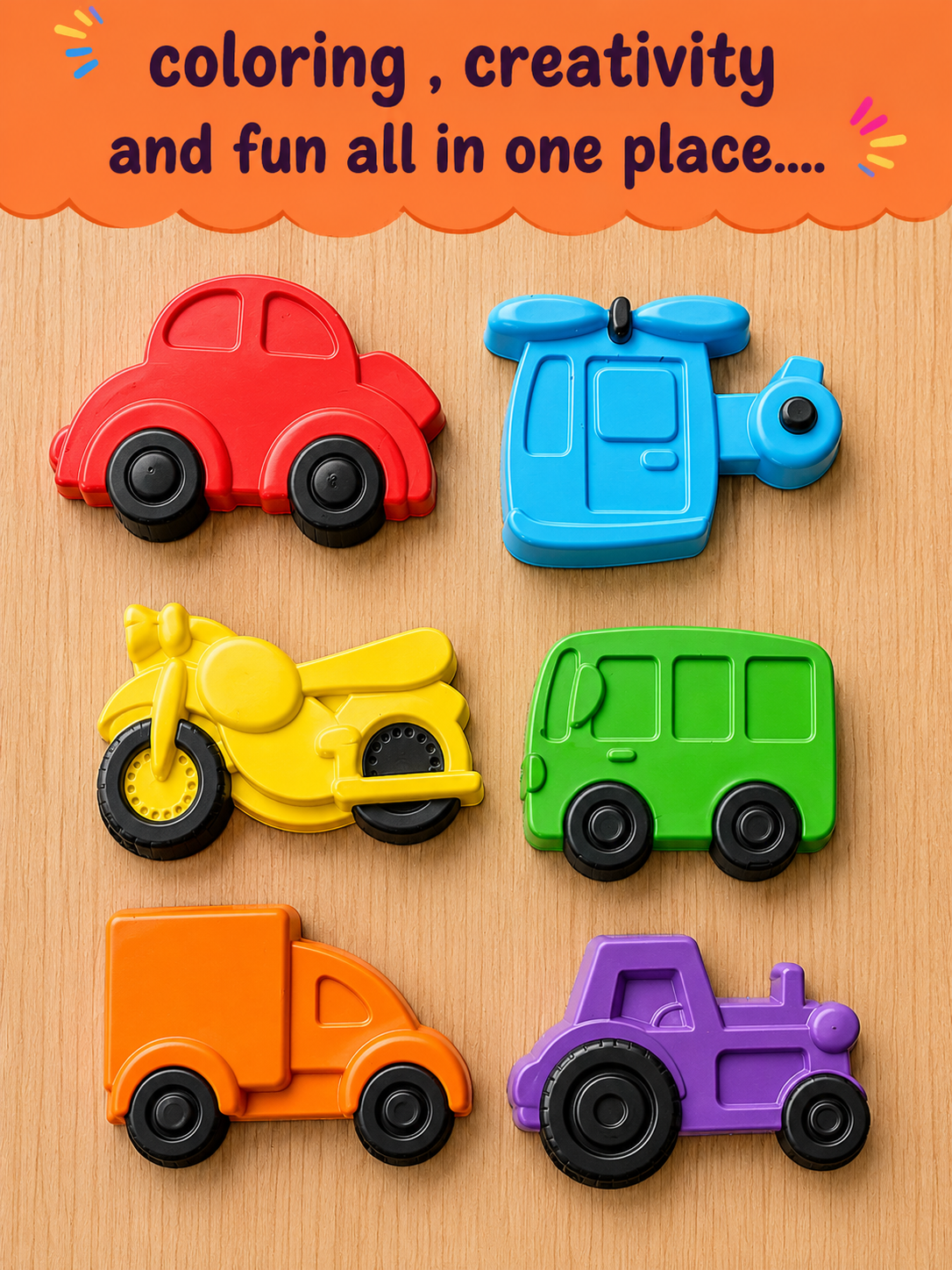 TWINTAZ’s DIY Vehicle theme toys & 12 Colours of Painting Kit for Kids & Adult - Image 2
