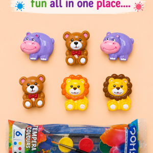 TWINTAZ’s DIY Baby animals’ theme toys &12 colours of Painting Kit for Kids & Adult