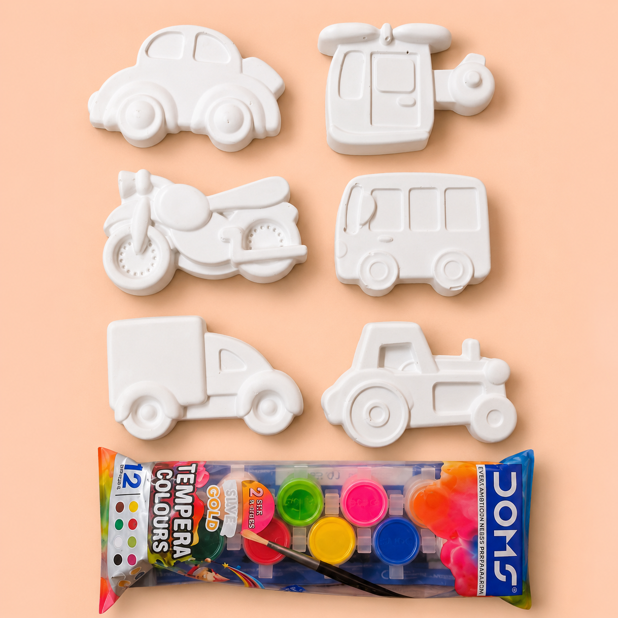 TWINTAZ’s DIY Vehicle theme toys & 12 Colours of Painting Kit for Kids & Adult - Image 4