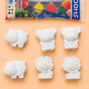 TWINTAZ’s DIY Baby animals’ theme toys &12 colours of Painting Kit for Kids & Adult