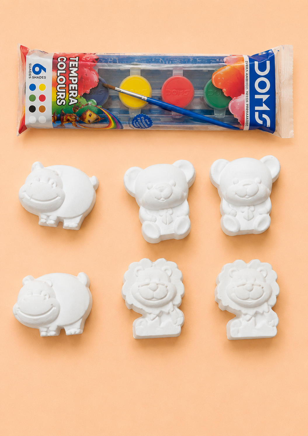 TWINTAZ’s DIY Baby animals’ theme toys &12 colours of Painting Kit for Kids & Adult