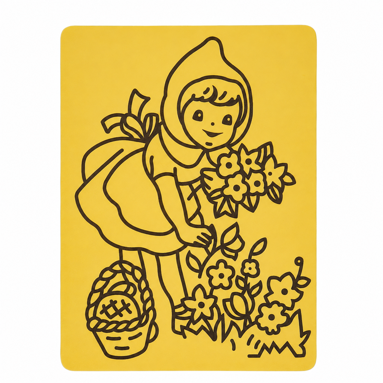 TWINTAZ Sand Painting Kit for Kids and adults | 1 Pre-Printed Sand Art Board – Garden - Girl with flowers Theme | 9 Vibrant Coloured Sand Packets | Easy Peel & Stick Creative Art Activity | Fine Motor Skills & Creativity Toy for Kids 3+ - Image 3
