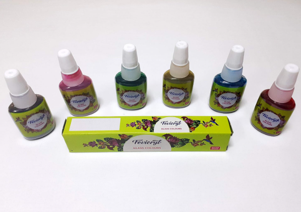 TWINTAZ’s DIY Fiberglass Painting Kit – love birds Design (Medium, 7.75 x 10.5 Inches) | Includes 6 Shades of FEVICRYL Glass Colours & 1 Outliner | DIY Art & Craft Set | Creative Active Gift for Kids and Adult - Image 2