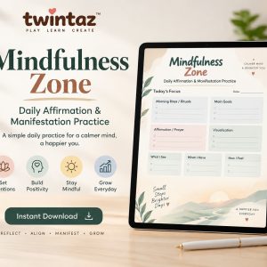 Daily Manifestation & Habit Tracker PDF Downloadable Digital Planner
